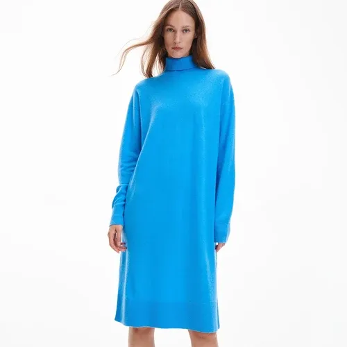 Reserved - Vestido en mezcla de cachemira PREMIUM - Azul (8808797)
