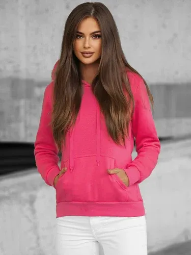 Sudadera de mujer rosa oscuro OZONEE JS/W02Z (4601221)