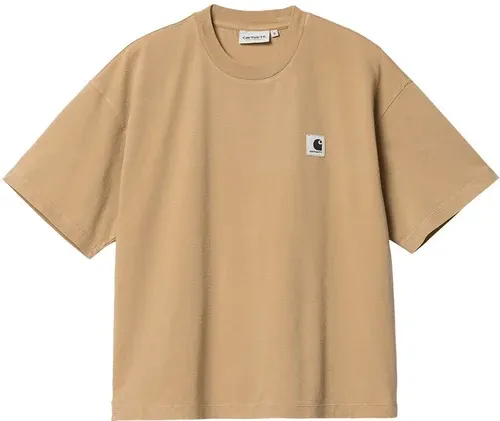 Carhartt WIP W S/S Nelson T-Shirt Dusty H Brown Garment Dyed (8844265)