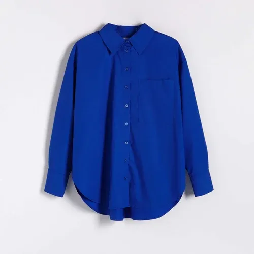 Reserved - Camisa de algodón - Azul (8174053)