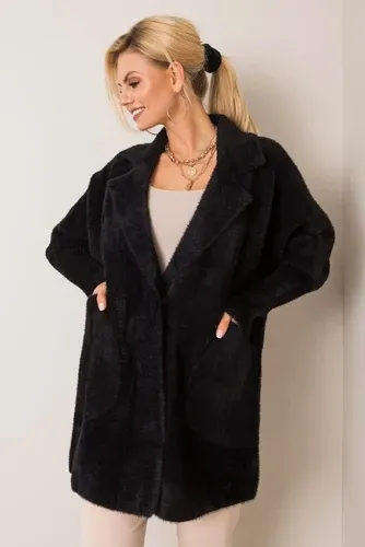 Glara Solid colour coat with wool (8926130)
