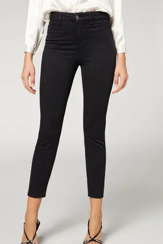 Calzedonia Vaqueros Skinny Termicos Soft Touch Mujer Negro Tamaño L (8894030)