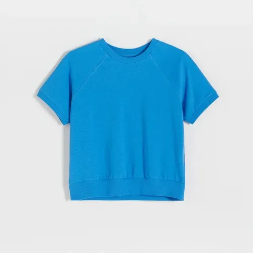 Reserved - Camiseta boxy - Azul (8684542)