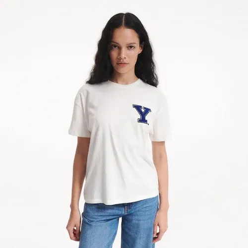 Reserved - Camiseta regular fit de Yale - Marfil (8231698)