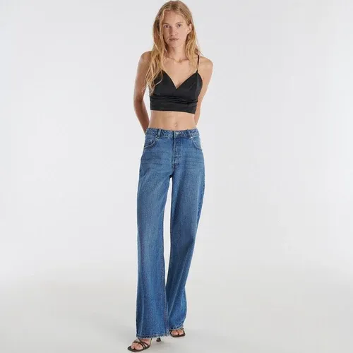 Reserved - Vaqueros wide leg - Azul marino (8654229)