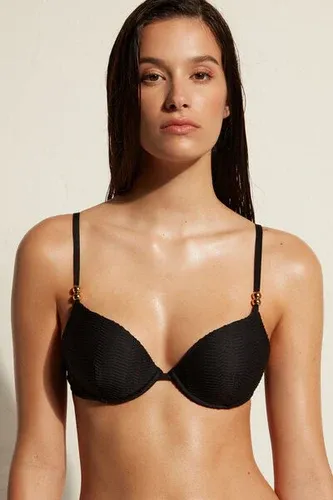 Calzedonia Push-up Relleno Bikini Casablanca Mujer Negro Tamaño 2 (8924475)