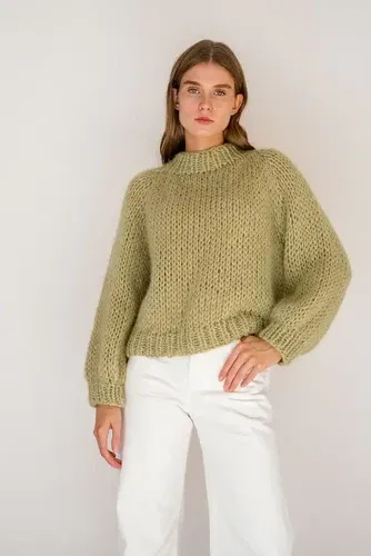 Plexida Relaxed Mohair Sweater In Cardamom Seed (8926681)