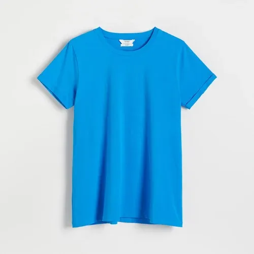 Reserved - Camiseta en mezcla de algodón orgánico - Turquesa (6978690)