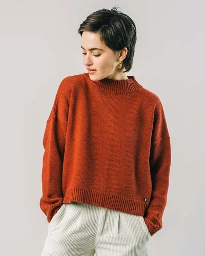 Brava Fabrics Back Buttons Sweater Terracotta (8953318)