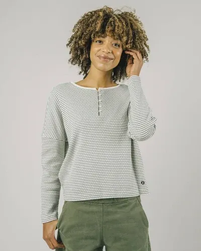 Brava Fabrics Buttoned Sweater Petrol (9004868)