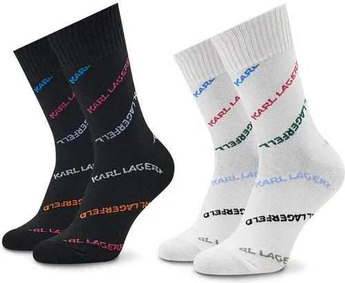 2 pares de calcetines altos para mujer KARL LAGERFELD (8997671)