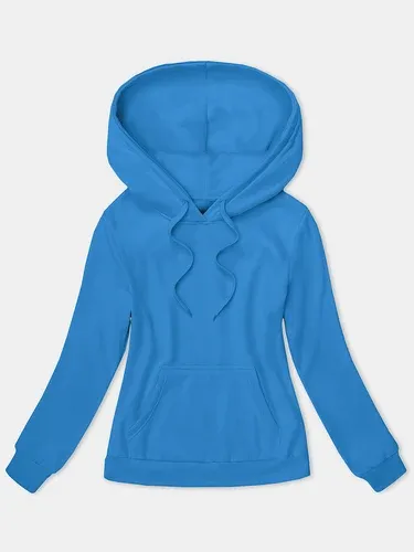 Sudadera de mujer azul claro OZONEE JS/W02Z (3652383)