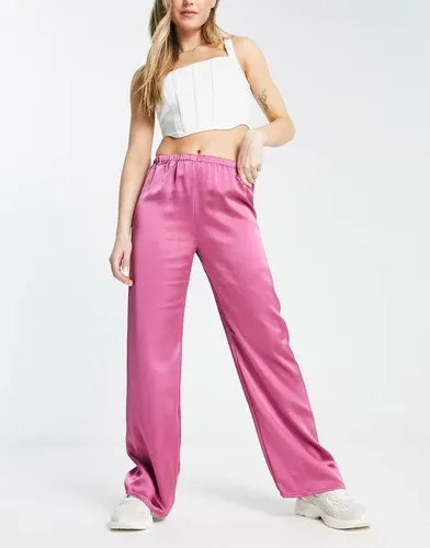 Pantalones rosas holgados de pernera recta de Urban Revivo (9023255)
