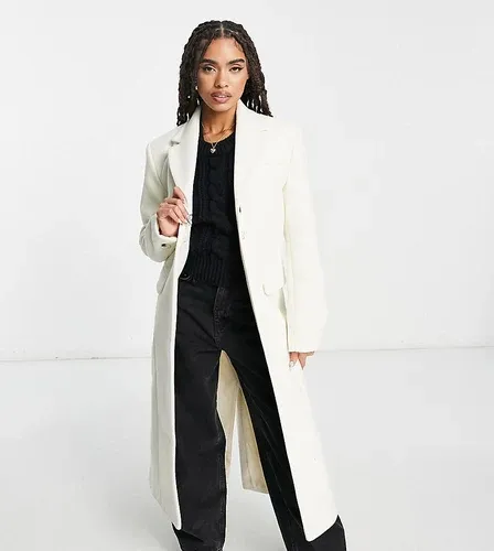 Abrigo largo color crema estilo americana de ASYOU-Blanco (9026523)