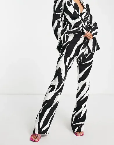 Pantalones con estampado de cebra de satén de 4th &amp; Reckless (parte de un conjunto)-Multicolor (9044251)