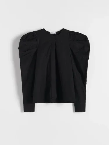 Reserved - Camisa de algodón orgánico - Negro (9043783)