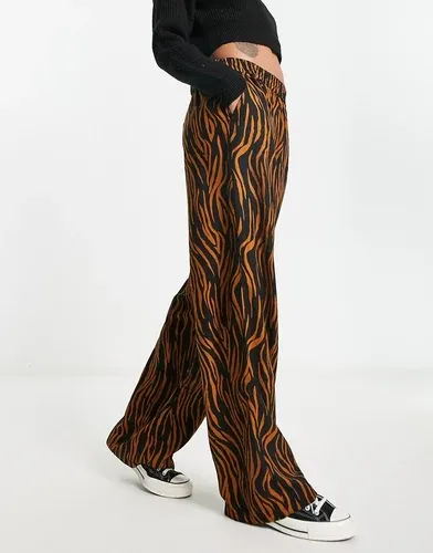 Pantalones con estampado de cebra de Fire &amp; Glory (parte de un conjunto)-Negro (9059976)
