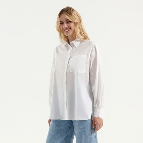 House - Camisa oversize lisa - Blanco (8740741)