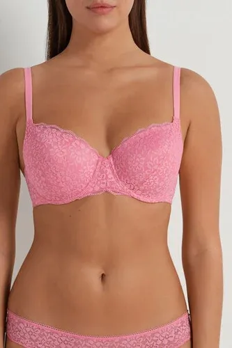 Tezenis Sujetador Balconette de Encaje Reciclado Prague Full Cover Mujer Rosa Tamaño 2C (9079678)