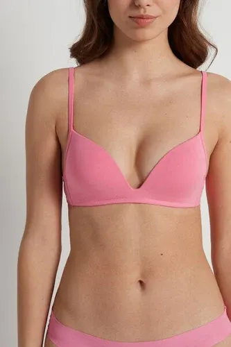 Tezenis Sujetador triángulo London con relleno sin aro de algodón London Mujer Rosa Tamaño 1B (9080532)