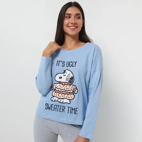 Sinsay - Pijama de Snoopy - Azul (9095782)