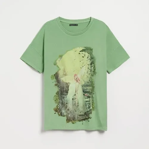 House - Camiseta oversize con impresión - Verde (9095828)
