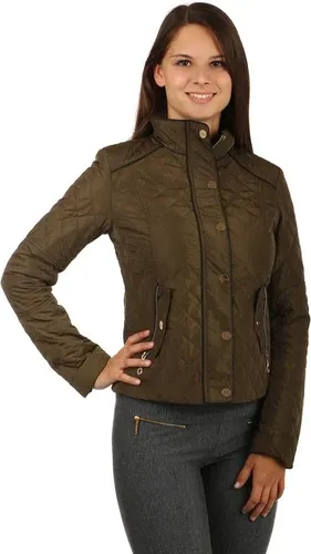 Glara Women's quilted jacket with patents (1885061)