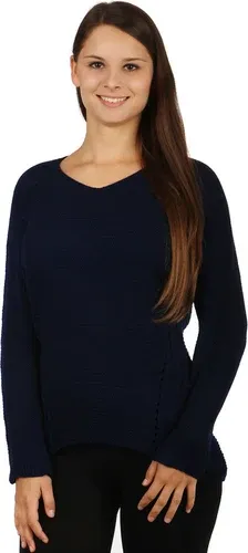 Glara Women's knitted sweater ornament on back (2885292)
