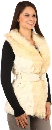 Glara Women's winter fur vest (6606856)