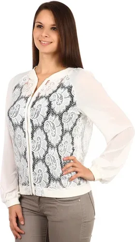 Glara Ladies lace zippered sweatshirt (2886969)