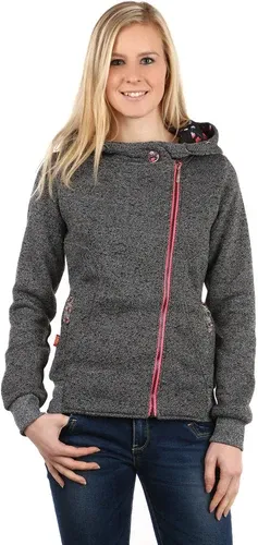 Glara Ladies hooded sweatshirt with zip (1738523)