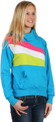 Glara Women's sports sweatshirt with stripes and hood (2886977)