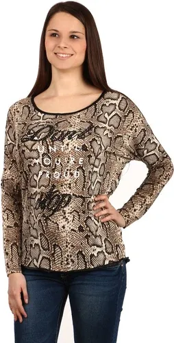 Glara Women's t-shirt snake pattern (2886207)