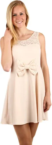 Glara Short dress with ribbon and bare back (2884786)