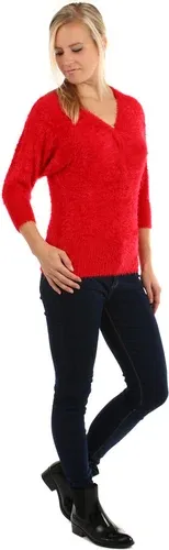 Glara Women's soft sweater V-neck 3/4 sleeves (2885327)