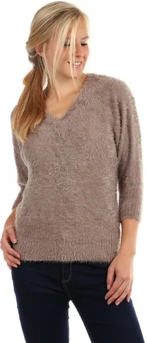 Glara Women's soft sweater V-neck 3/4 sleeves (2885328)